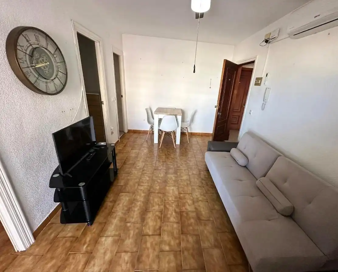 Living room of Flat for rent in La Manga del Mar Menor  with Air Conditioner, Terrace and Community pool