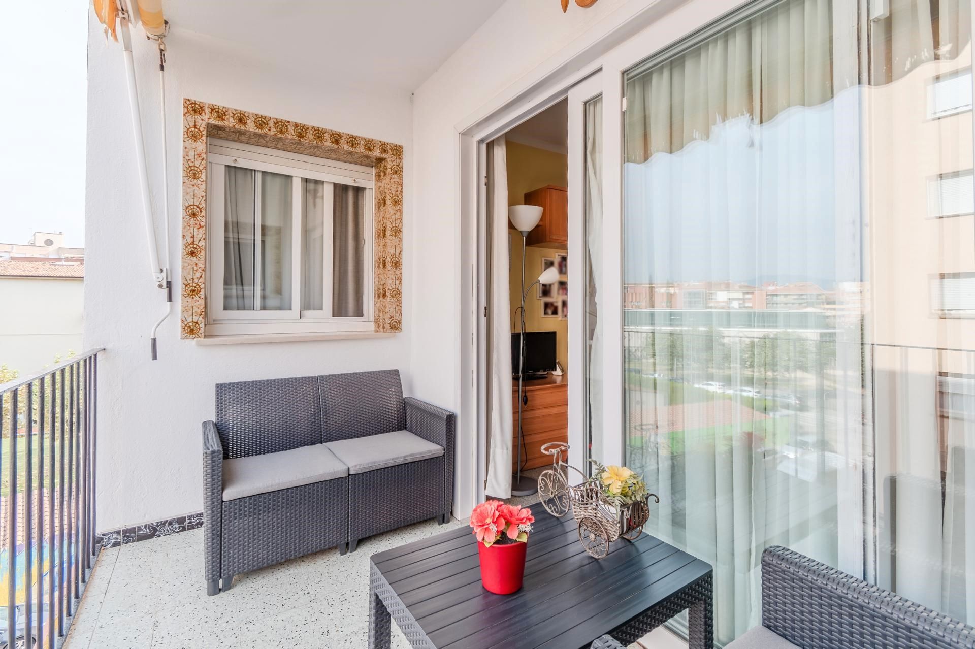 Balcony of Flat for sale in Girona Capital  with Air Conditioner, Heating and Terrace