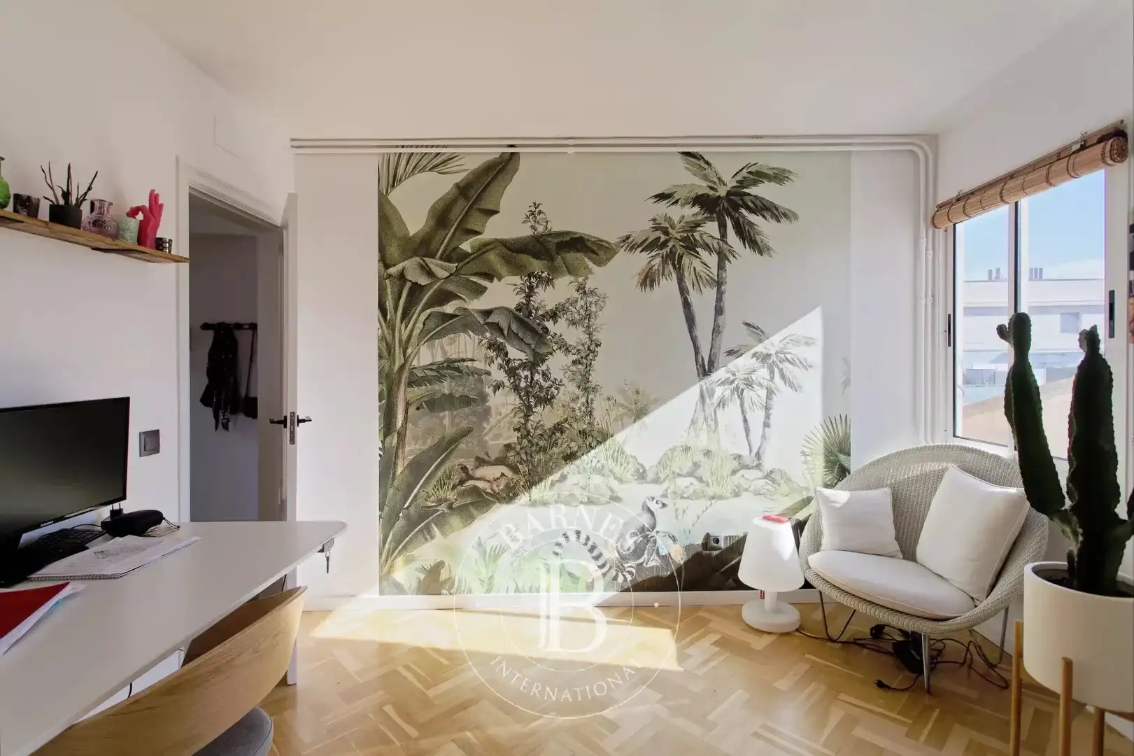 Wohnzimmer von Dachboden zum Verkauf in Barcelona mit Klimaanlage, Heizung und Terrasse