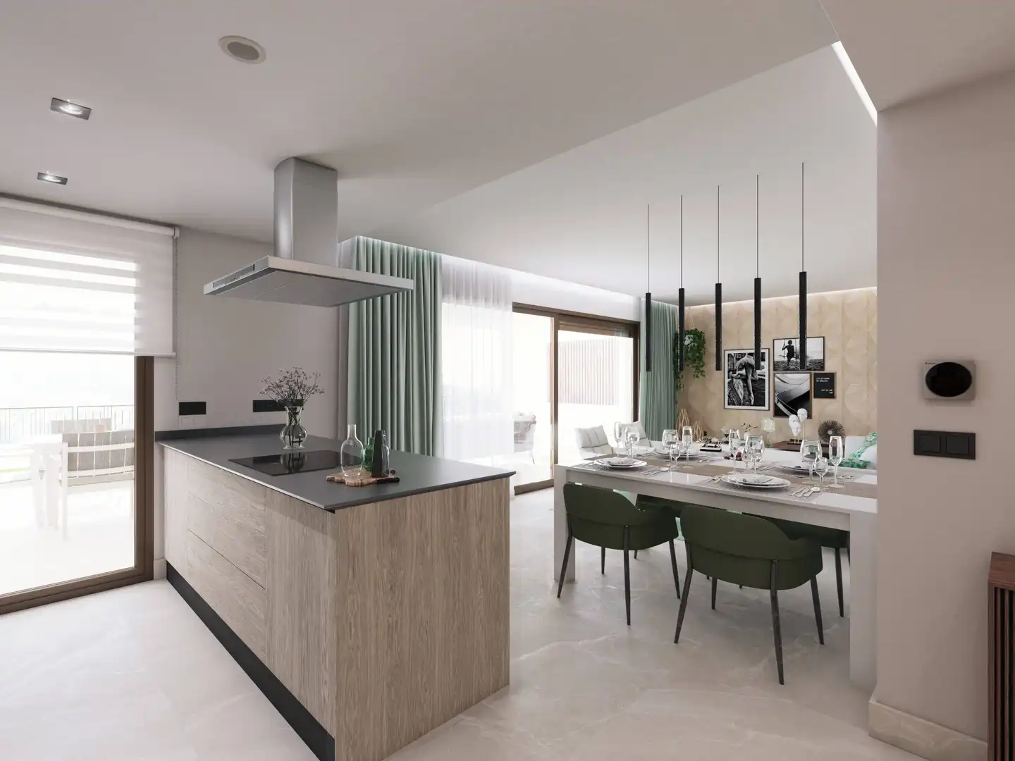 Cuina de Apartament en venda en Istán amb Aire condicionat, Calefacció i Jardí privat