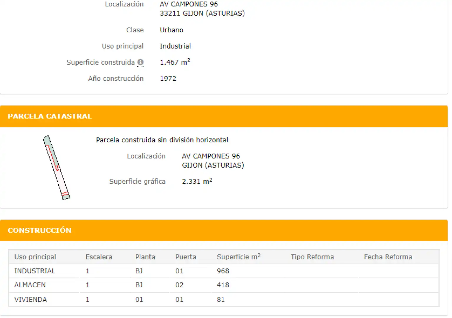Lands and plots for sale in Gijón - AV CAMPONES, imagen 2
