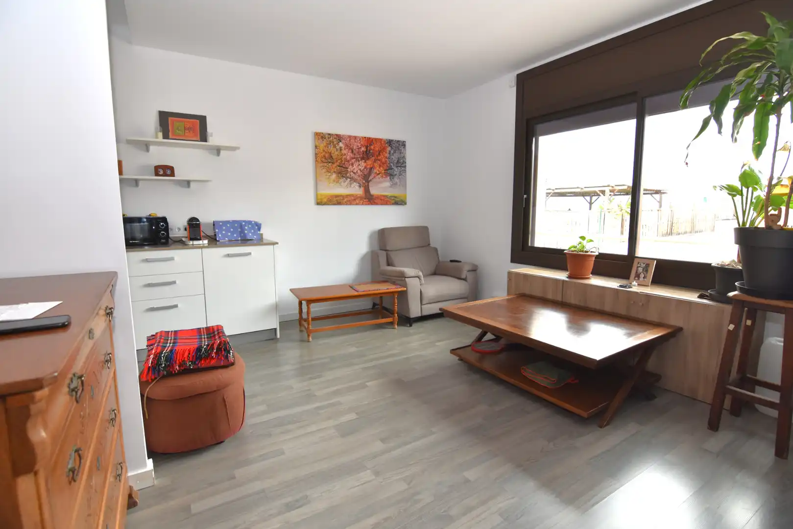 Sala de estar de Piso en venta en El Masnou con Aire acondicionado, Calefacción y Parquet