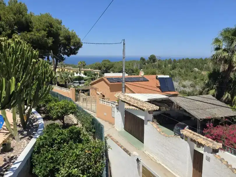 Vista exterior de Casa o chalet en venta en Dénia con Aire acondicionado, Jardín privado y Trastero