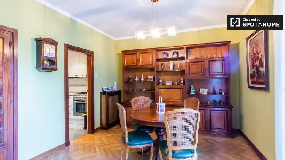 Comedor de Piso para compartir en Barcelona con Aire acondicionado, Calefacción y Amueblado