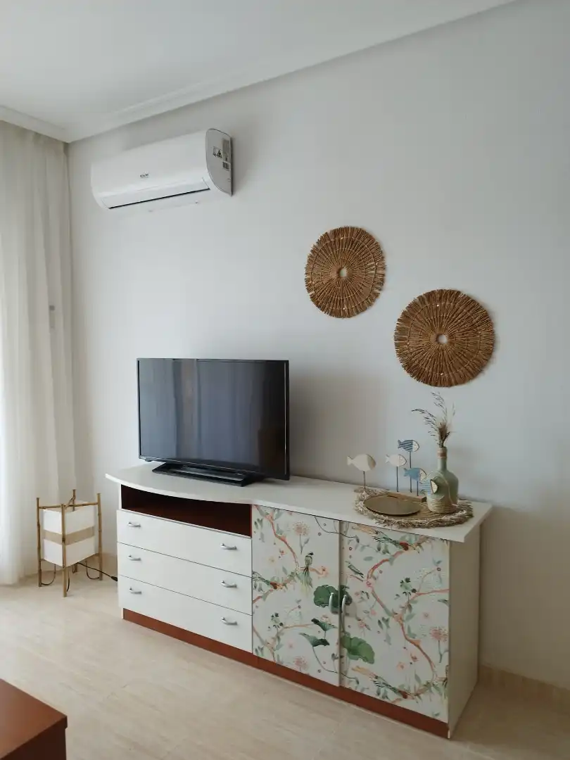 Wohnzimmer von Wohnungen zur Miete in Oropesa del Mar / Orpesa mit Klimaanlage, Heizung und Terrasse