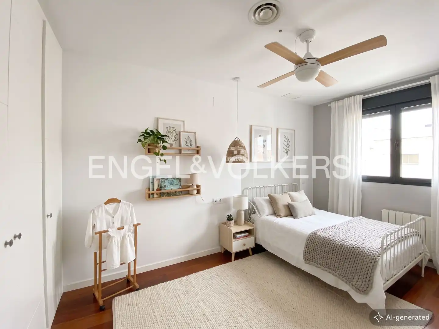 Schlafzimmer von Haus oder Chalet zur Miete in Sevilla mit Klimaanlage, Heizung und Privatgarten