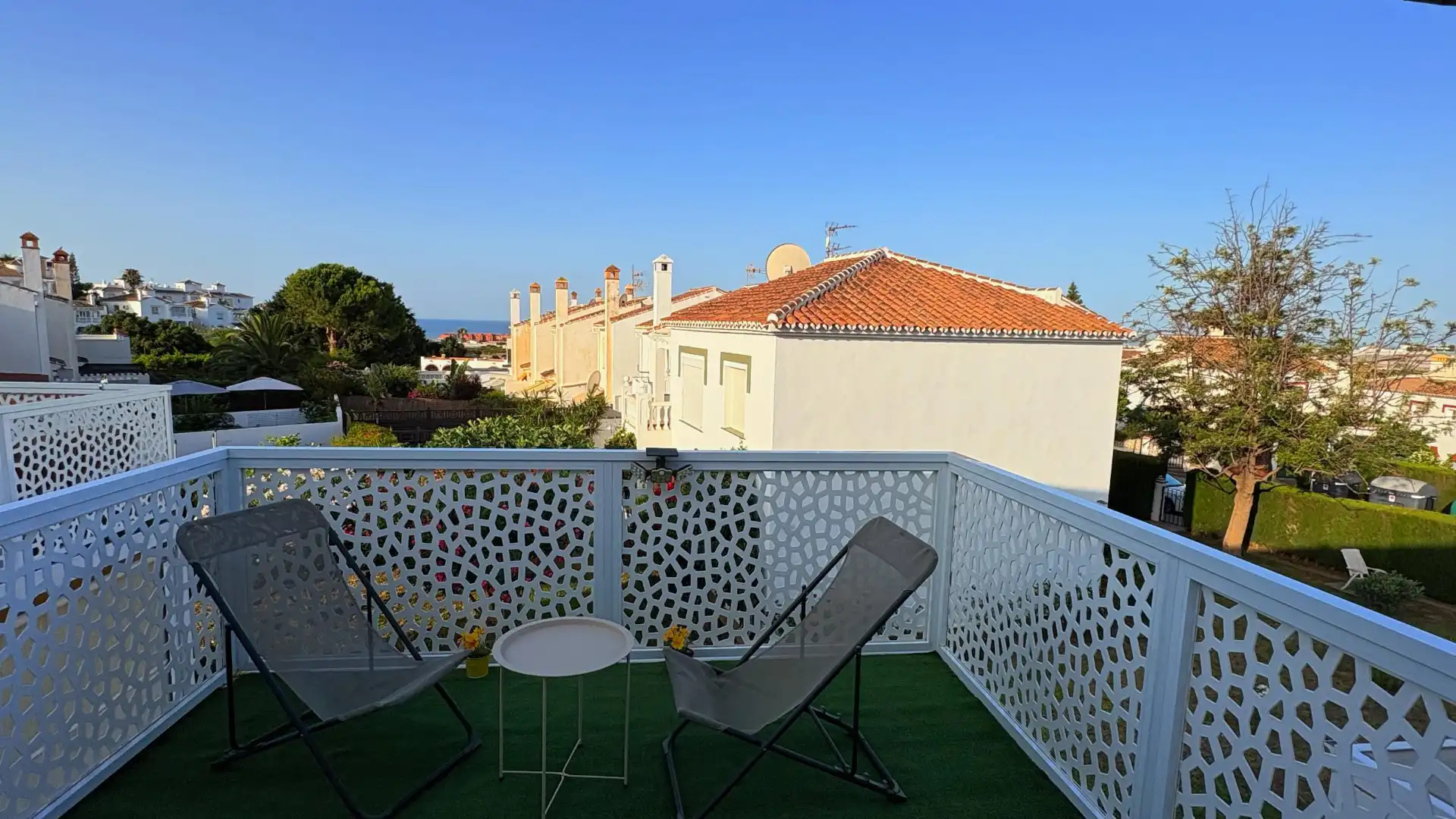 Terrasse von Wohnung zur Miete in Torrox mit Terrasse, Möbliert und Ofen