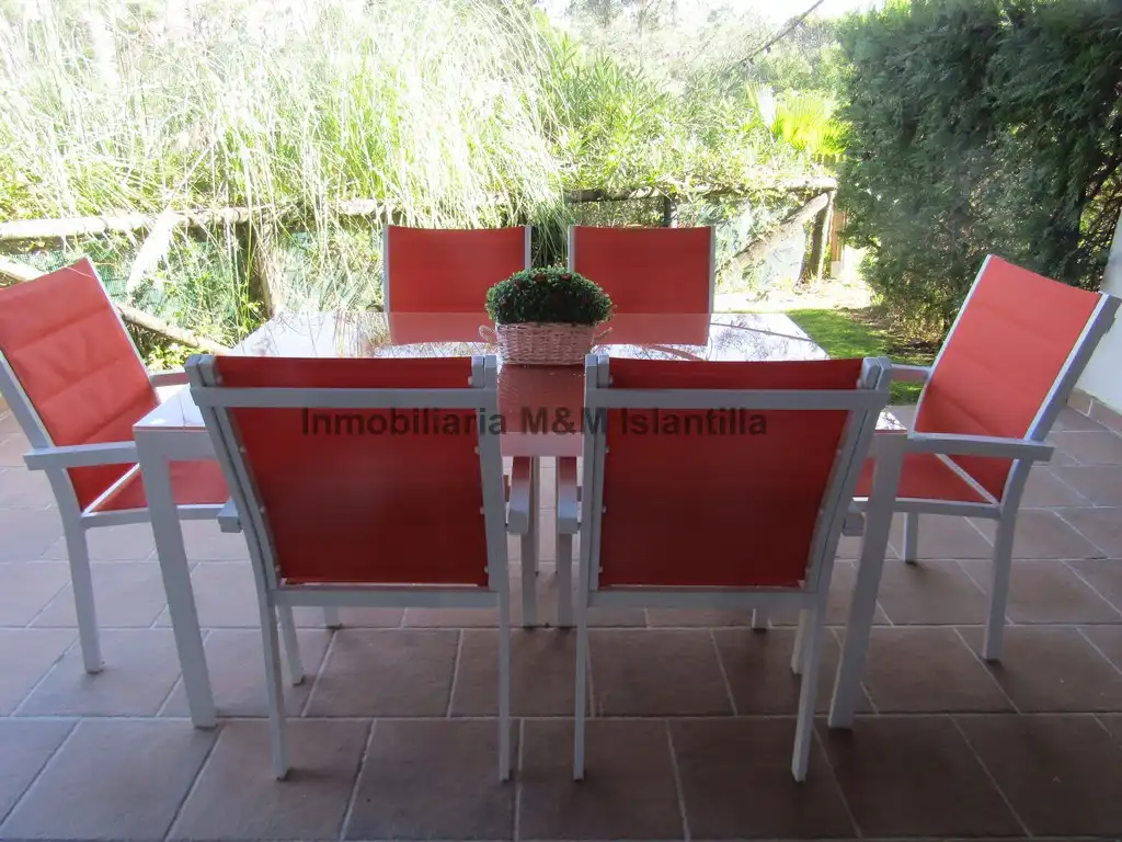 Terraza de Casa adosada en venta en Islantilla con Jardín privado, Terraza y Amueblado