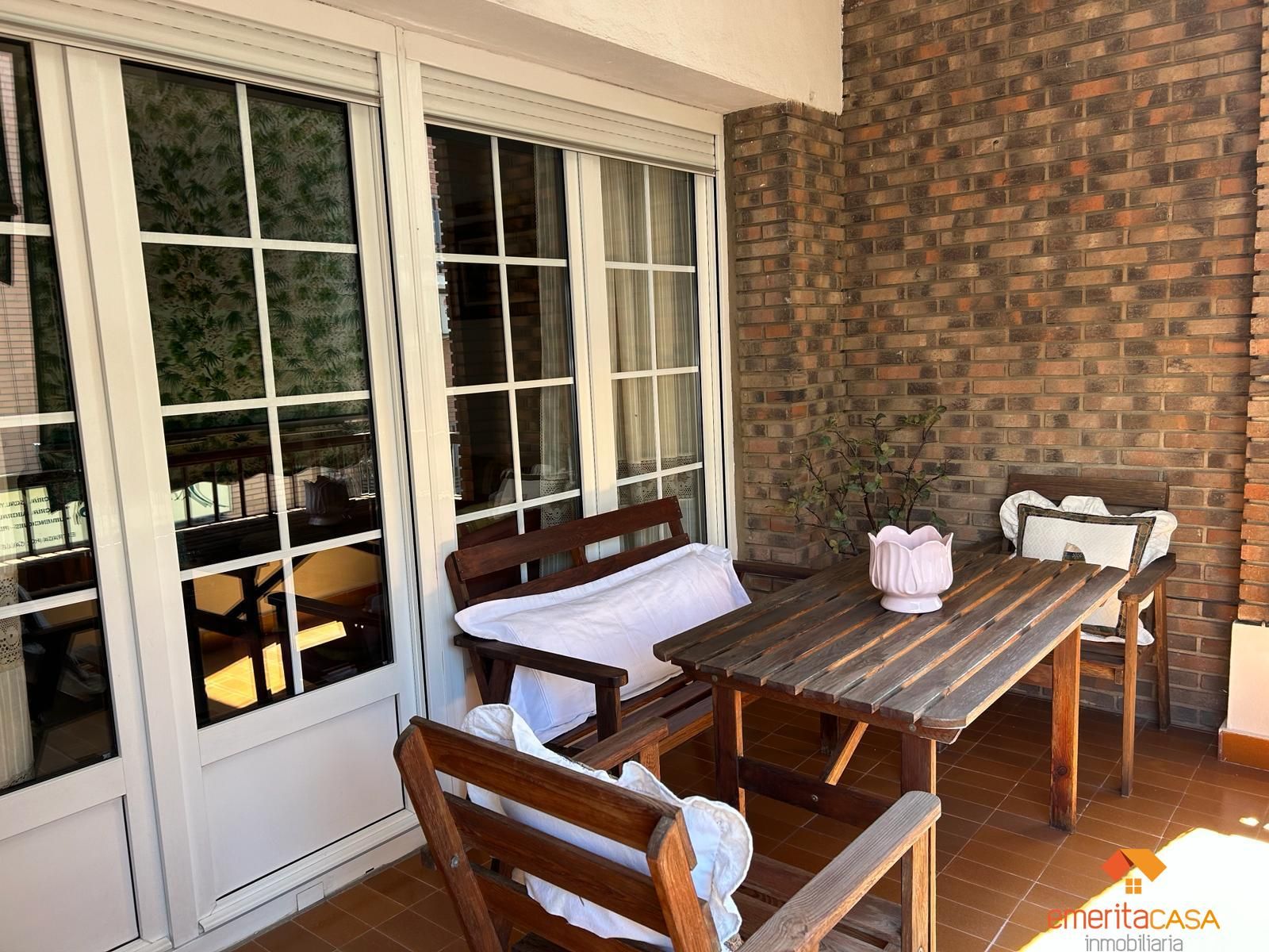 Terraza de Piso de alquiler en Mérida con Calefacción, Terraza y Amueblado