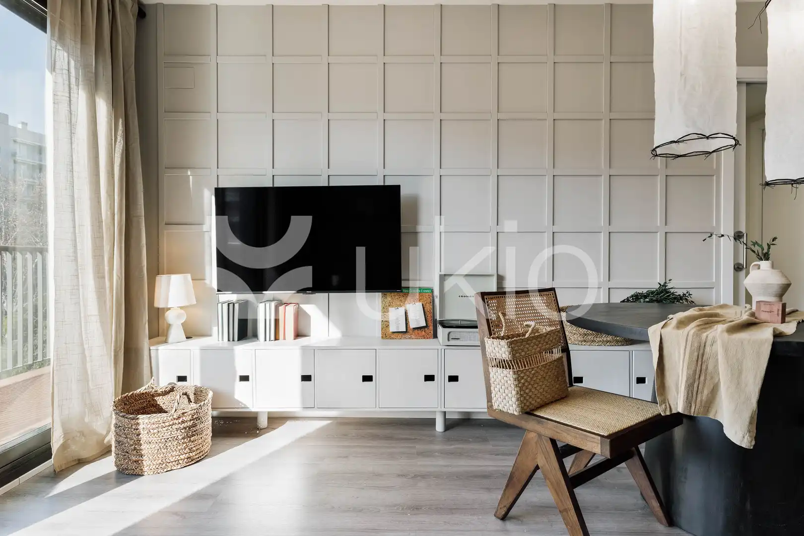 Living room of Apartments for rent in Barcelona  with Air Conditioner, Heating and Terrace