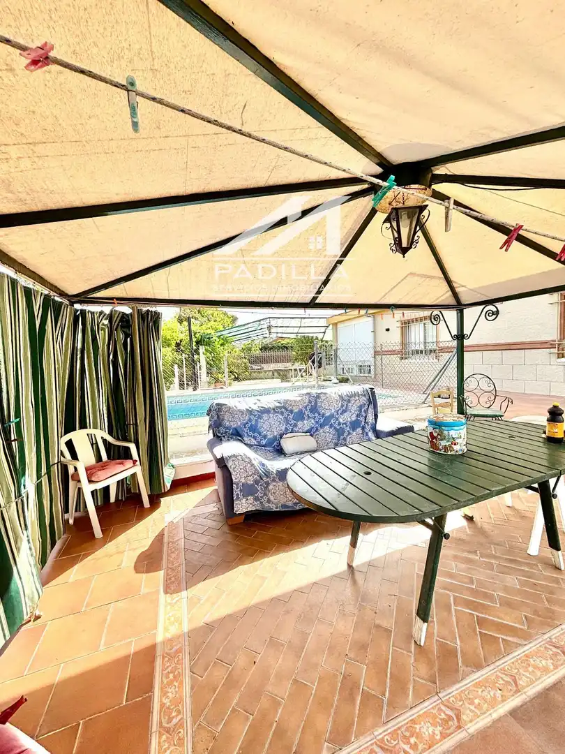 Terraza de Casa o chalet en venta en El Viso de San Juan con Calefacción, Trastero y Piscina