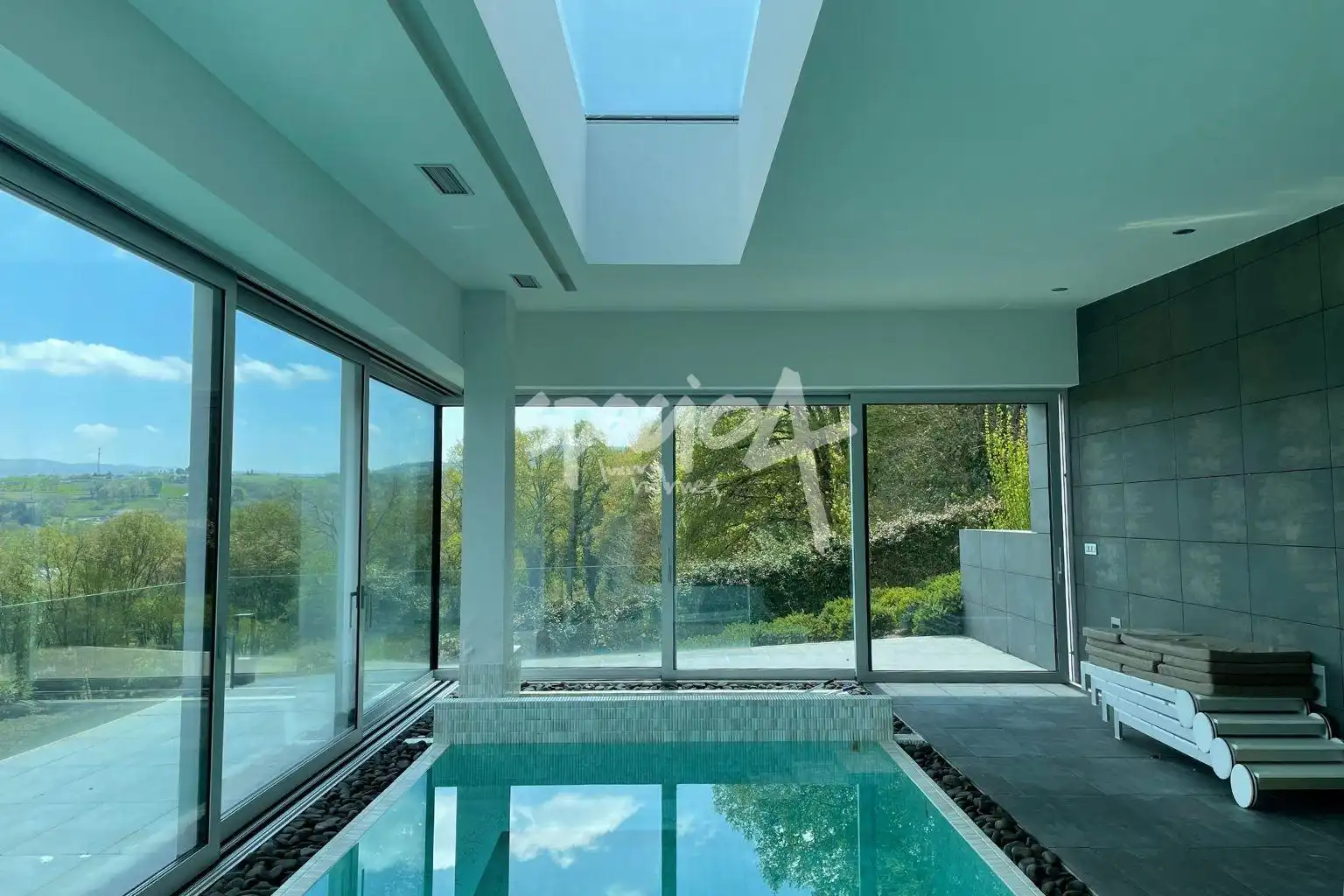 Piscina de Casa o chalet en venta en Sarria con Aire acondicionado, Jardín privado y Terraza
