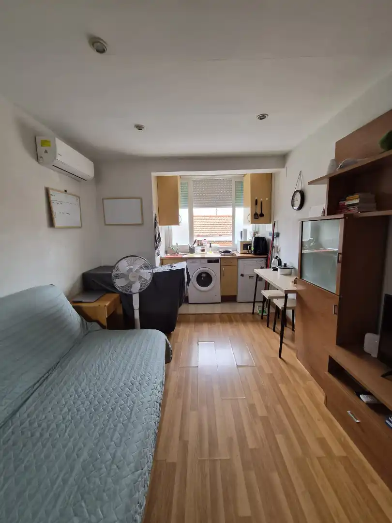 Sala d'estar de Pis en venda en Madrid amb Aire condicionat, Moblat i Forn