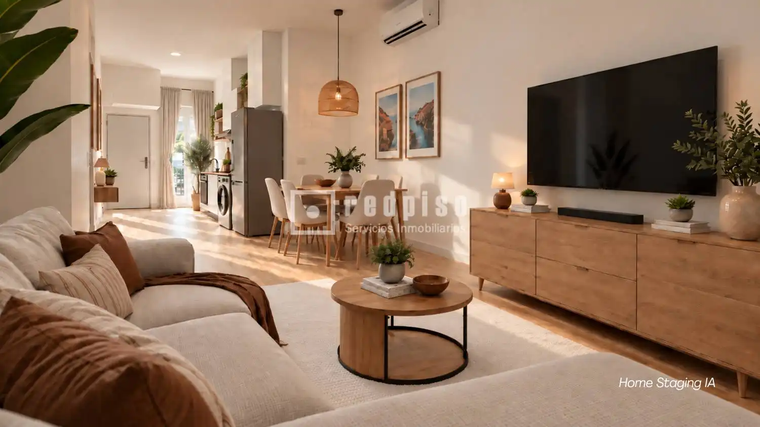 Sala de estar de Apartamento en venta en Málaga con Aire acondicionado, Calefacción y Terraza