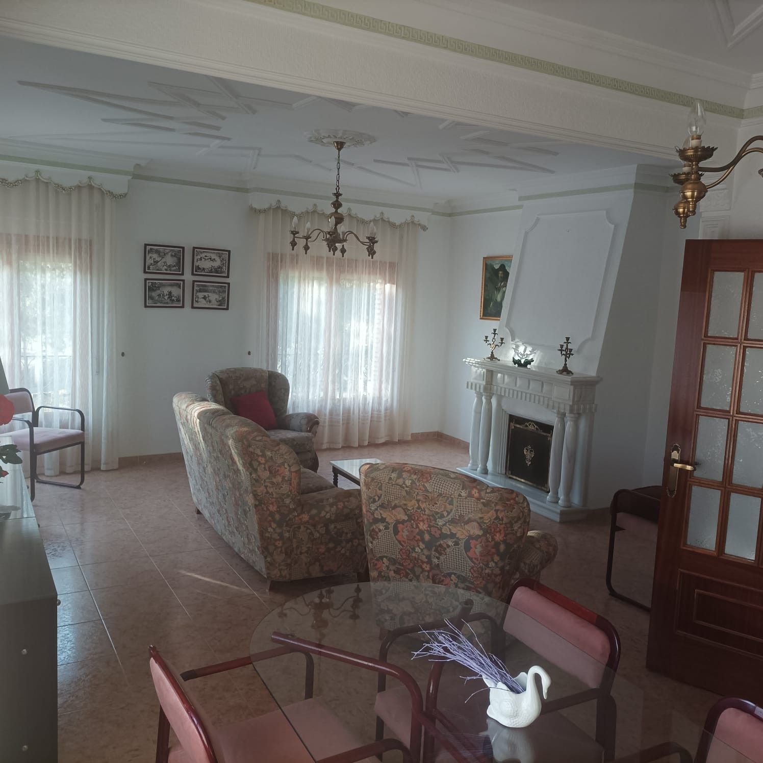 Living room of Flat to rent in Villanueva de Alcardete  with Air Conditioner, Heating and Parquet flooring