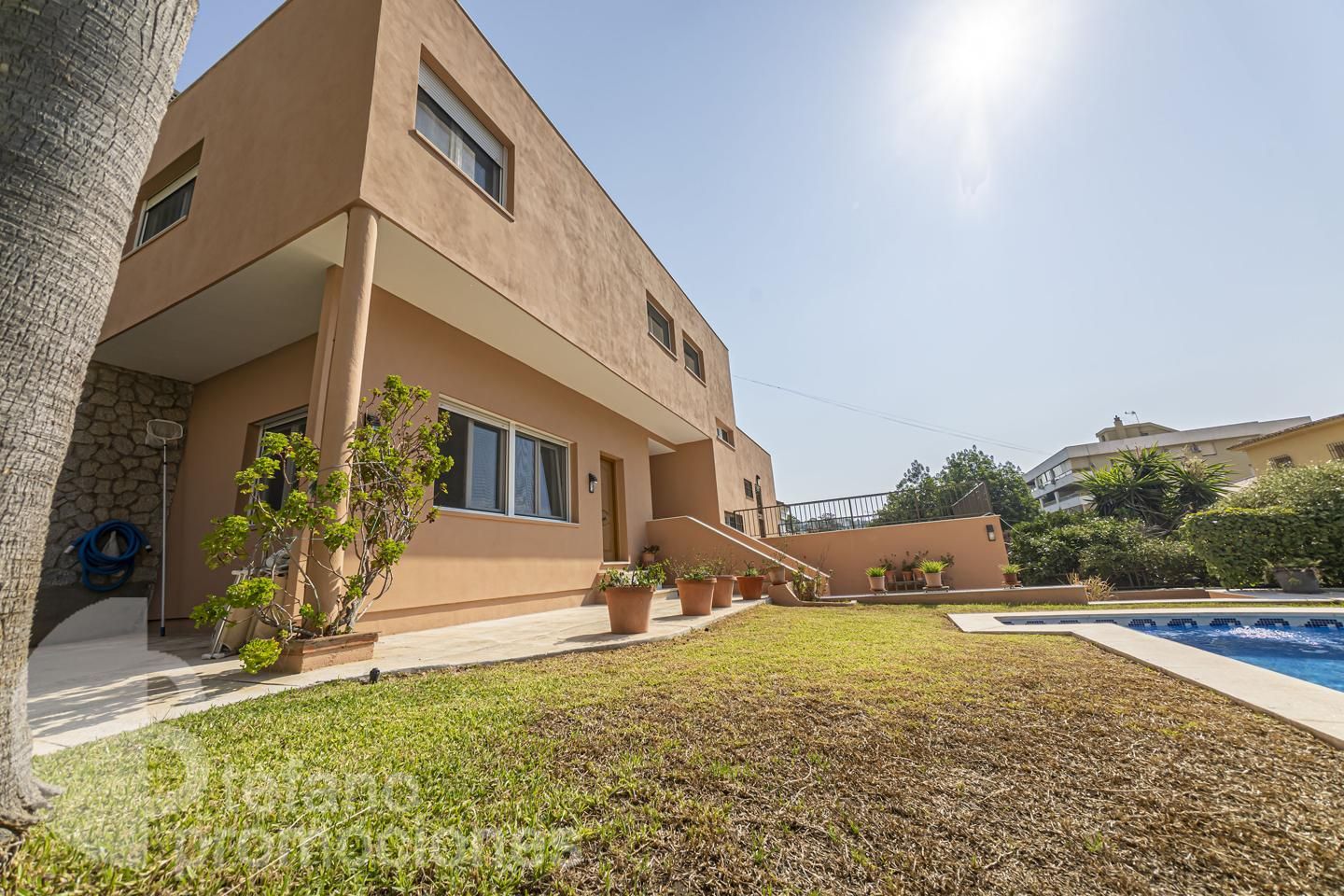 Exterior view of House or chalet for sale in Málaga Capital  with Air Conditioner, Private garden and Terrace