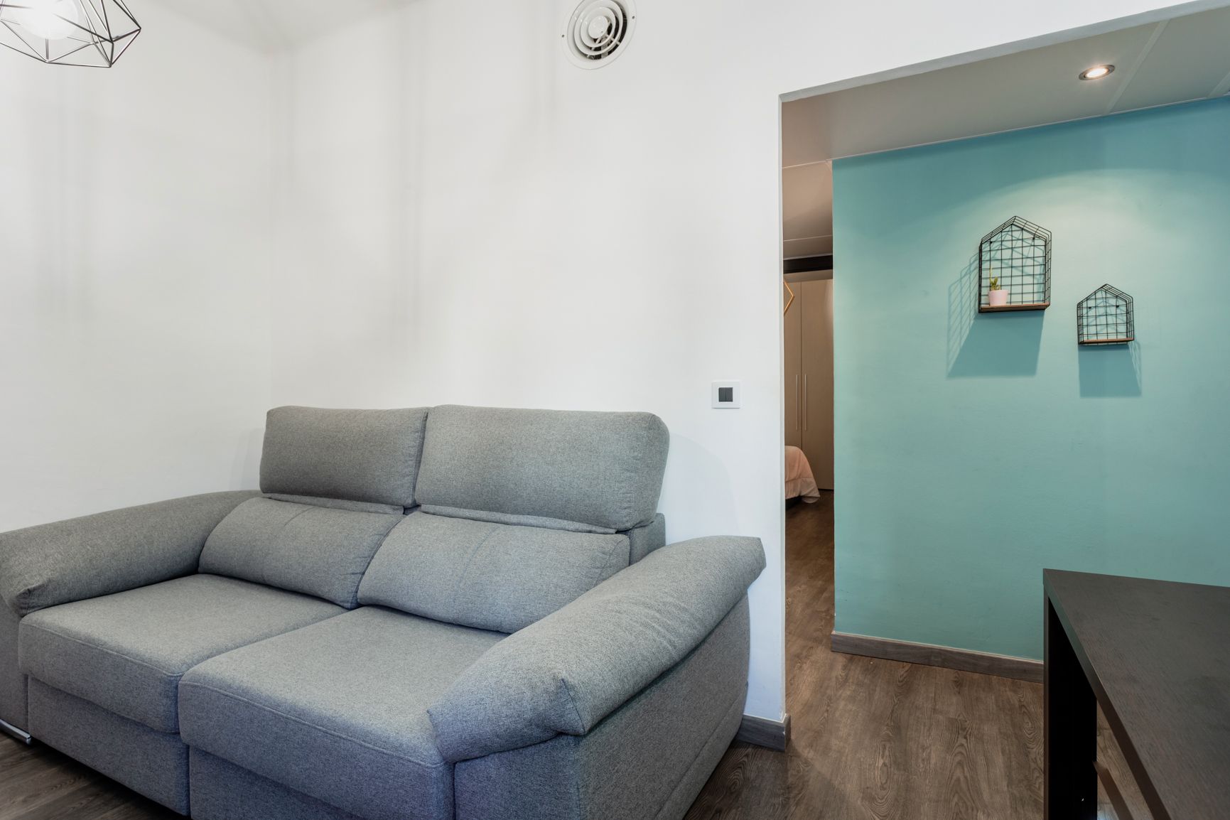 Sala de estar de Piso en venta en Esplugues de Llobregat con Aire acondicionado, Amueblado y Balcón