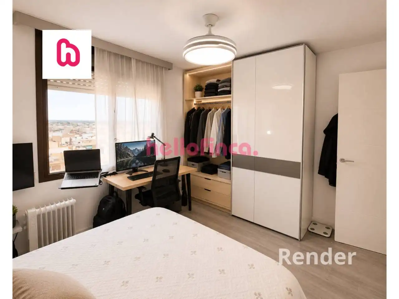 Bedroom of Flat for sale in Sant Boi de Llobregat  with Air Conditioner, Heating and Parquet flooring