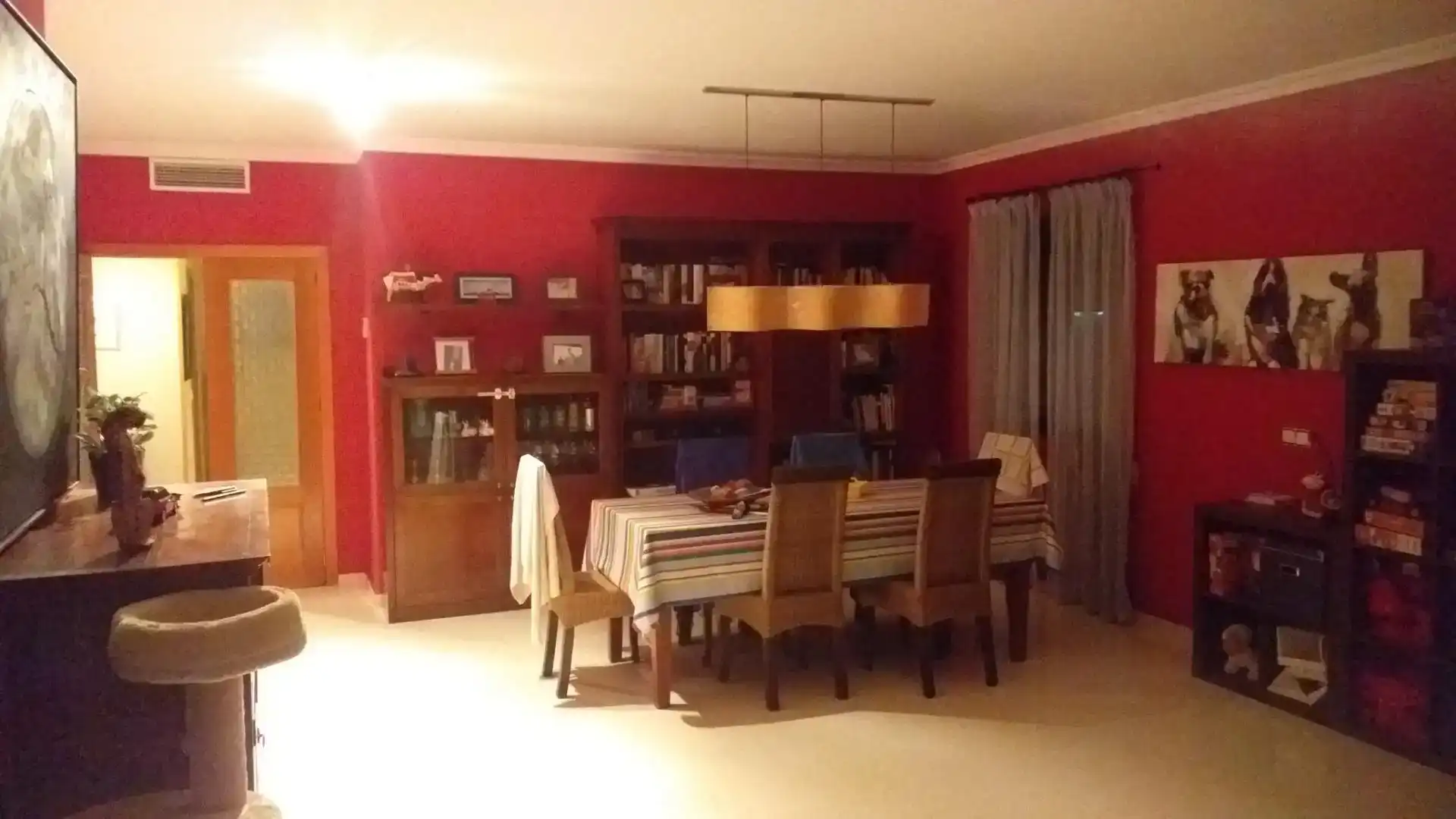 Dining room of Flat for rent in Benidorm  with Air Conditioner, Private garden and Swimming Pool