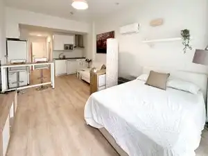 Schlafzimmer von Wohnung zur Miete in Madrid mit Klimaanlage, Heizung und Parkett
