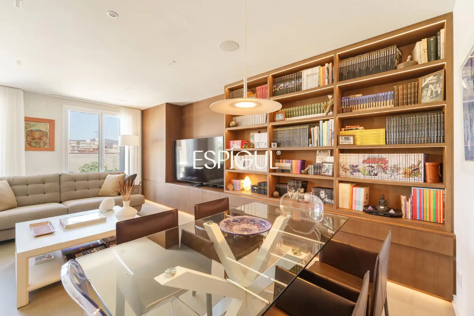 Living room of Attic for sale in Barcelona  with Air Conditioner, Heating and Parquet flooring