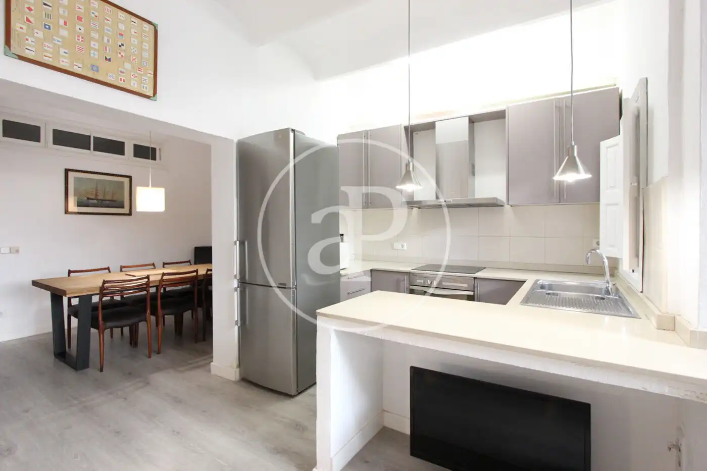 Küche von Wohnung zum Verkauf in  Palma de Mallorca mit Klimaanlage, Heizung und Privatgarten