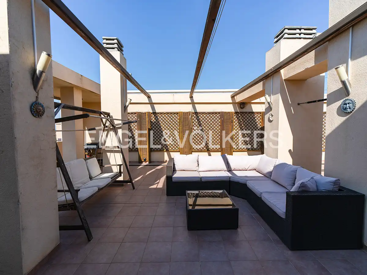Terrace of Attic for rent in Alicante / Alacant  with Air Conditioner, Heating and Terrace