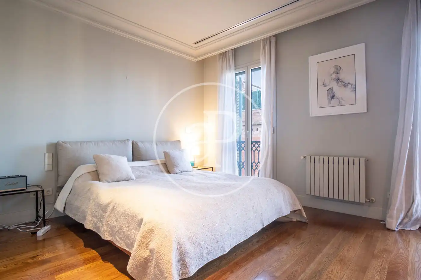 Schlafzimmer von Wohnung zur Miete in Barcelona mit Klimaanlage, Heizung und Möbliert