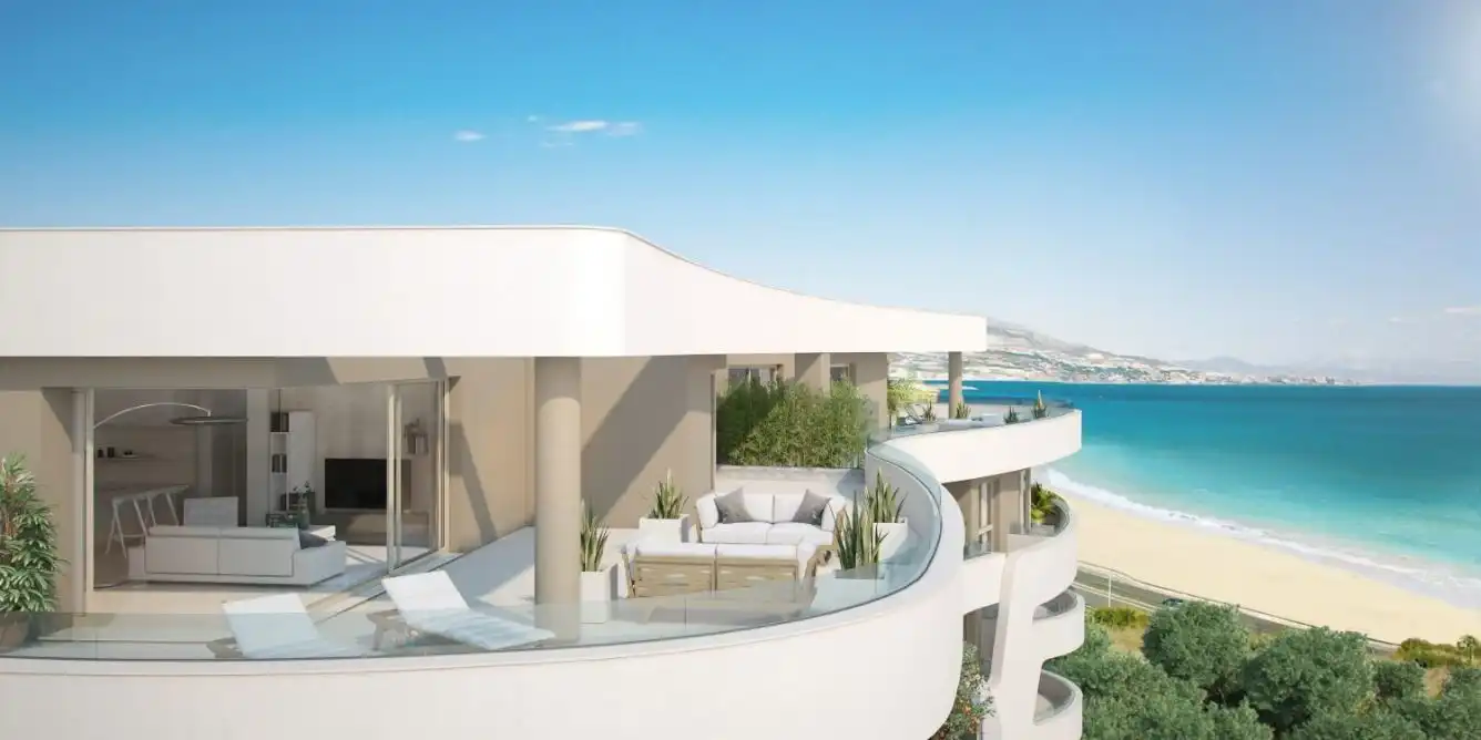 Terrassa de Apartament en venda en Mijas amb Aire condicionat, Parquet i Terrassa