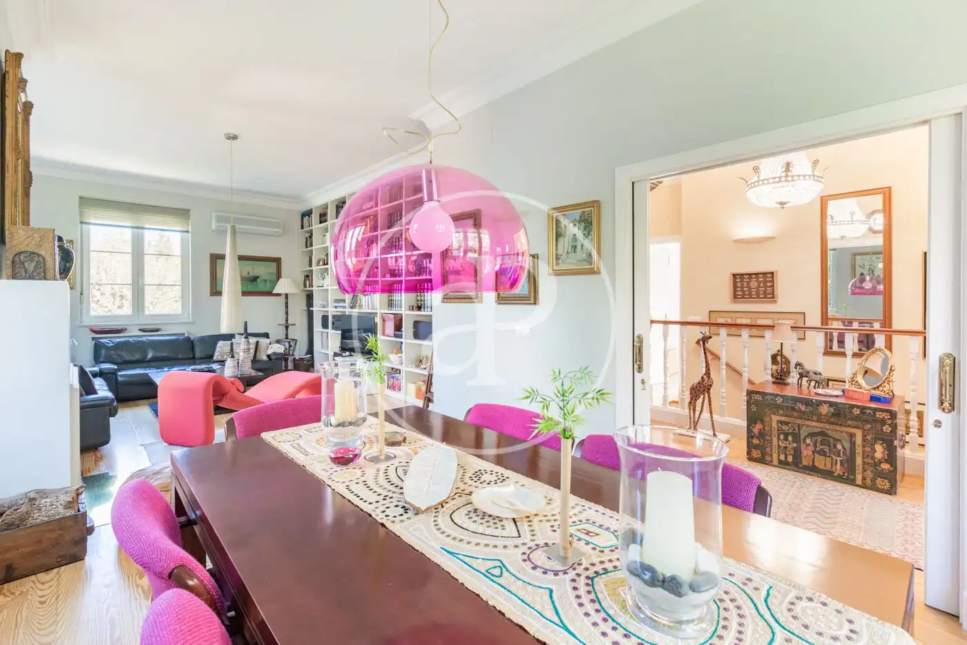 Dining room of Houses for sale in Madrid  with Air Conditioner, Heating and Private garden