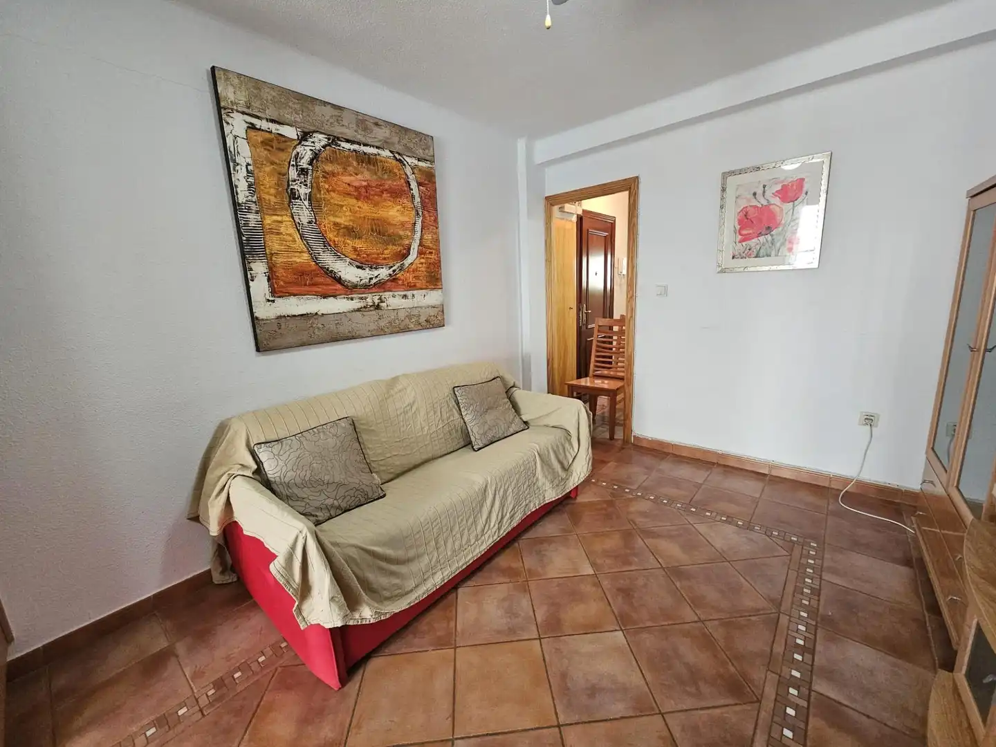 Wohnzimmer von Wohnung zum Verkauf in Valencia mit Klimaanlage und Balkon