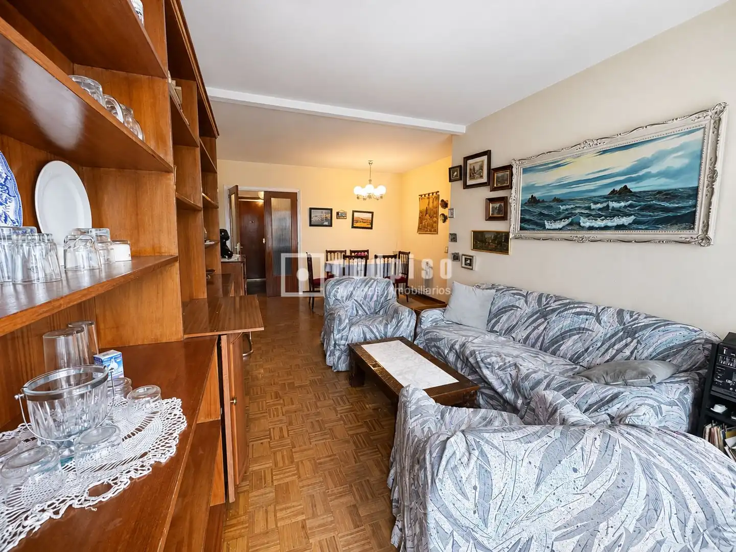 Sala d'estar de Pis en venda en San Fernando de Henares amb Calefacció, Parquet i Terrassa