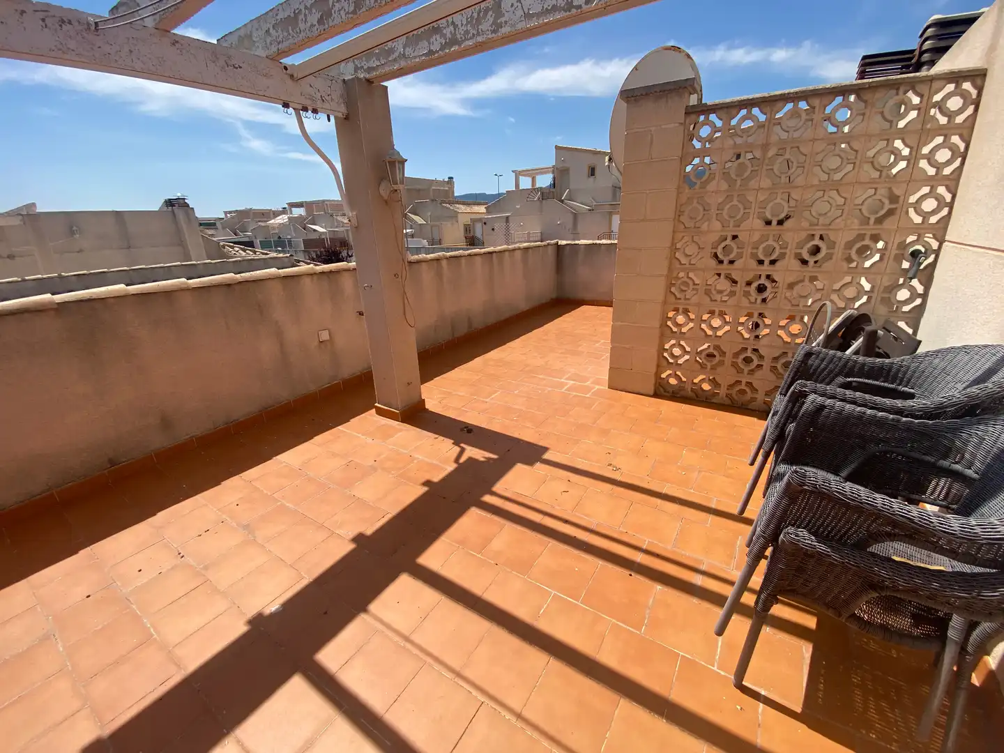 Terrace of Detached homes for sale in Castalla  with Air Conditioner, Private garden and Terrace