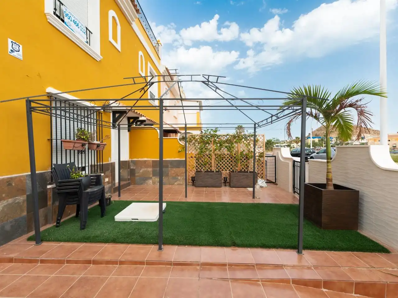 Terrassa de Casa adosada en venda en Pulpí amb Aire condicionat, Traster i Piscina