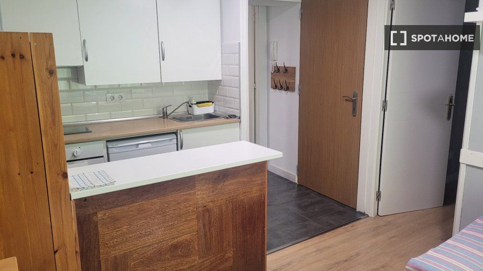 Kitchen of Flat to rent in  Madrid Capital  with Air Conditioner, Heating and Furnished