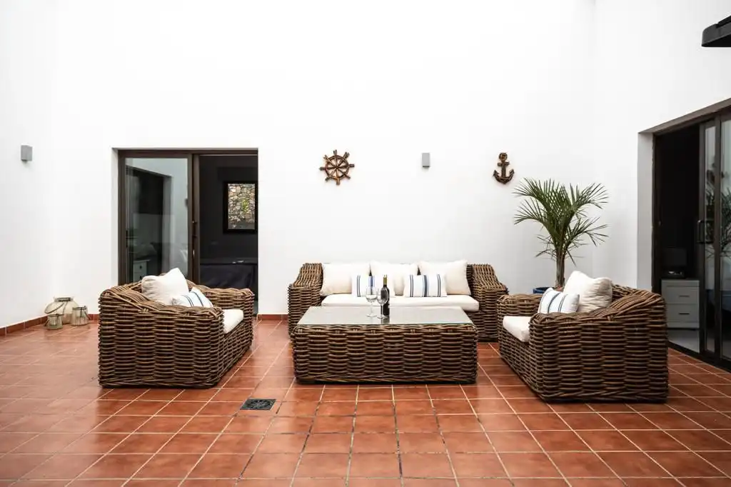 Terrassa de Casa o xalet en venda en La Oliva amb Aire condicionat, Jardí privat i Terrassa