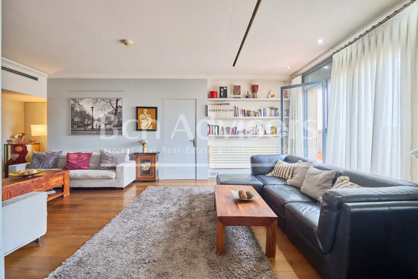 Living room of Attic for sale in Barcelona  with Air Conditioner, Heating and Parquet flooring
