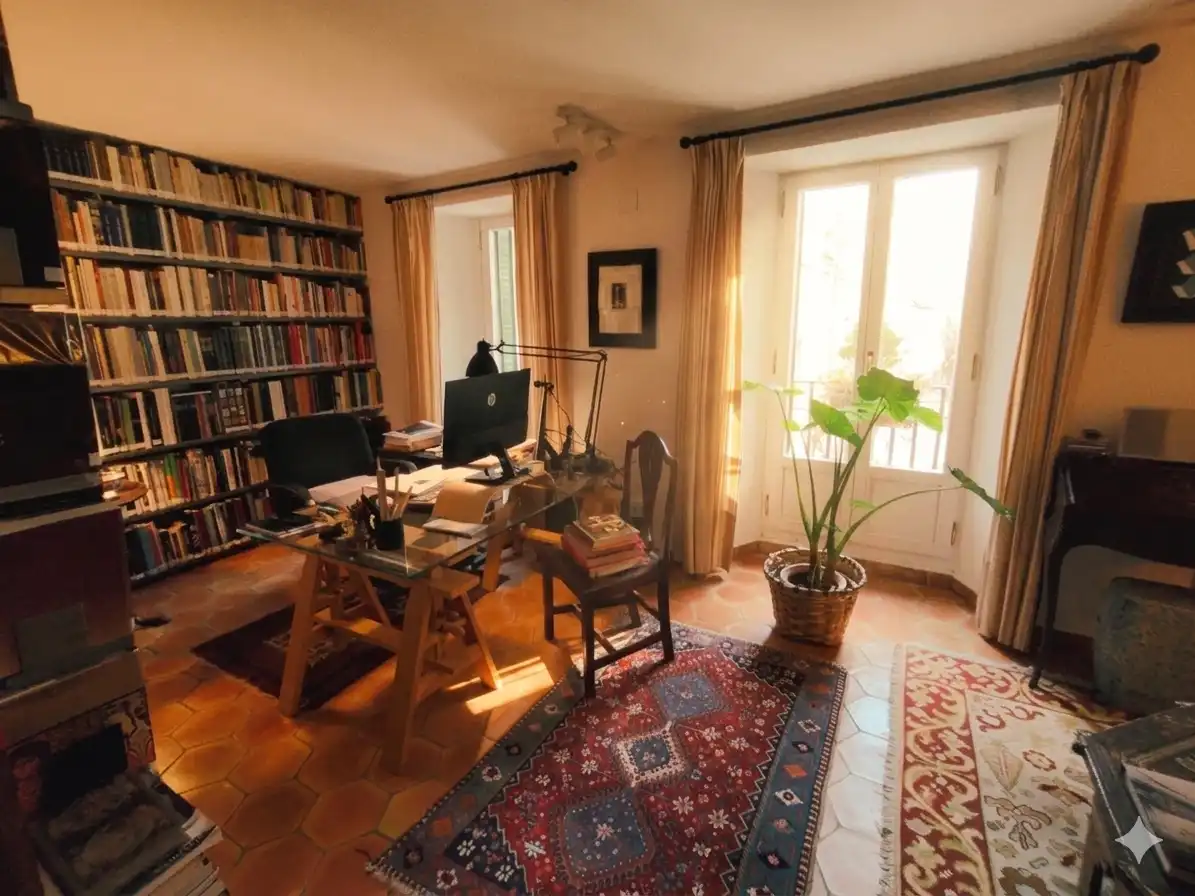 Sala d'estar de Finca rústica en venda en San Lorenzo de El Escorial amb Calefacció i Terrassa