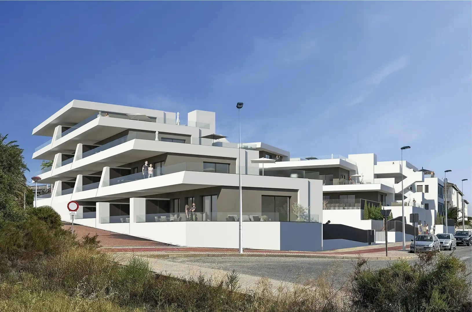 Vista exterior de Àtic en venda en Elche / Elx amb Terrassa, Traster i Piscina comunitària