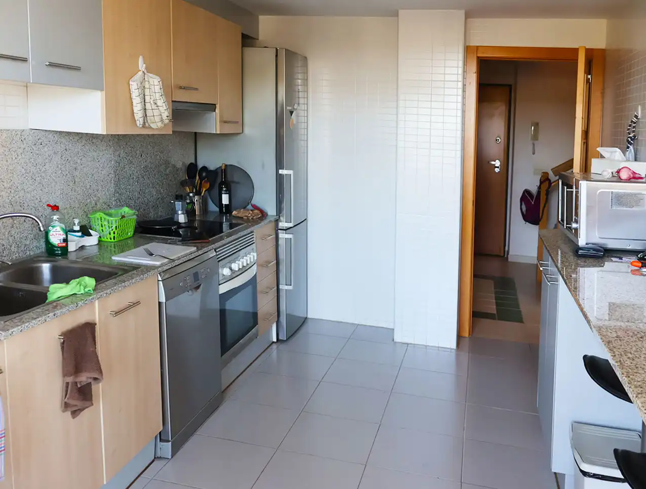 Cocina de Piso en venta en Jávea / Xàbia con Aire acondicionado, Jardín privado y Trastero
