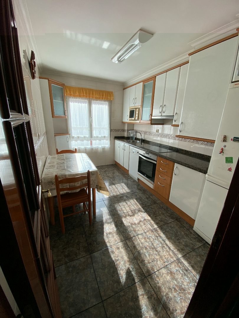 Kitchen of Flat for sale in Gijón   with Heating, Parquet flooring and Furnished