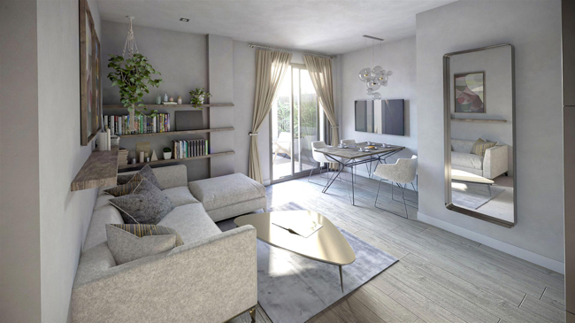 Living room of Flat for sale in Mijas  with Air Conditioner, Heating and Terrace