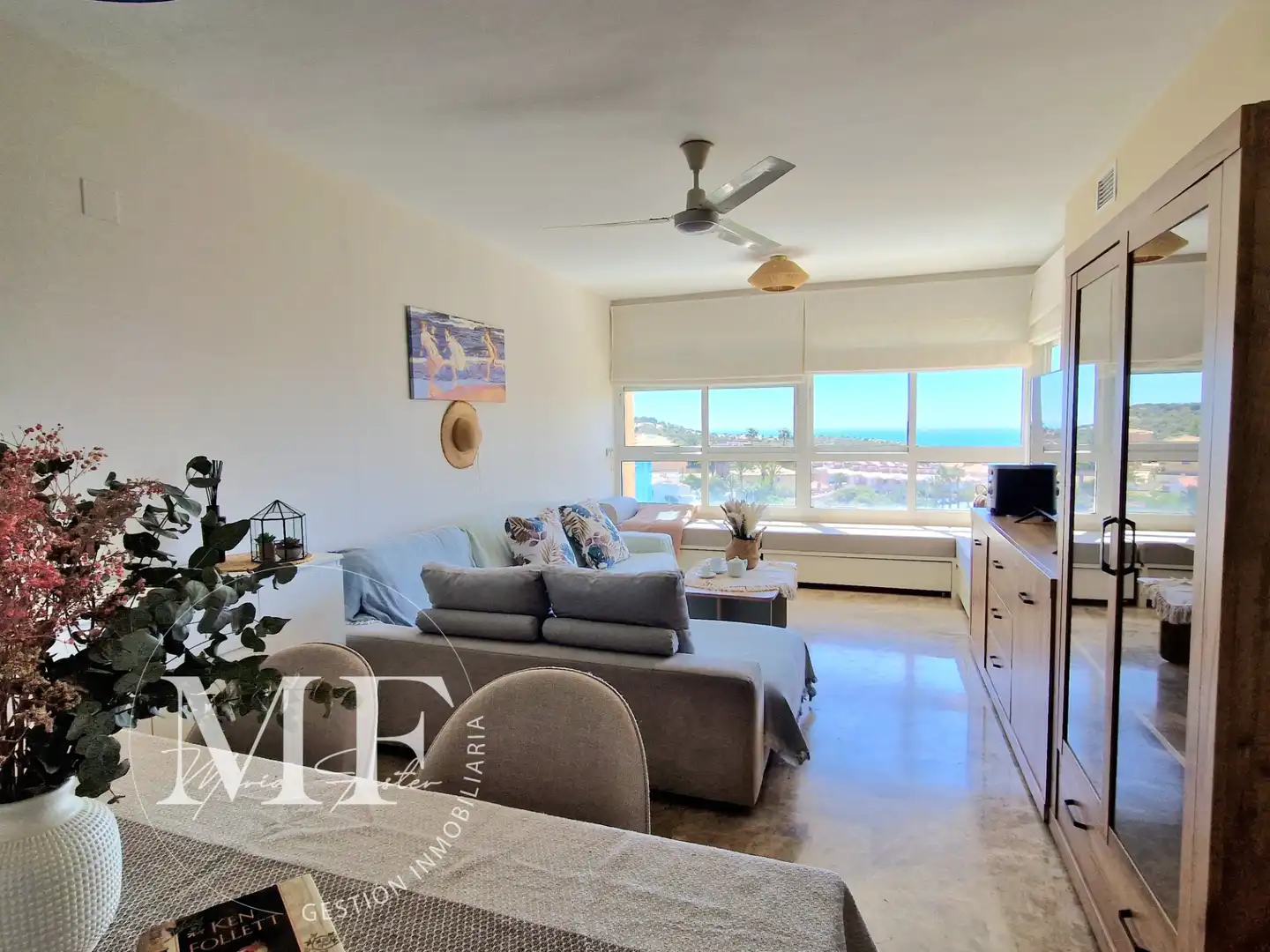 Wohnzimmer von Wohnung zum Verkauf in Alicante / Alacant mit Klimaanlage, Heizung und Terrasse