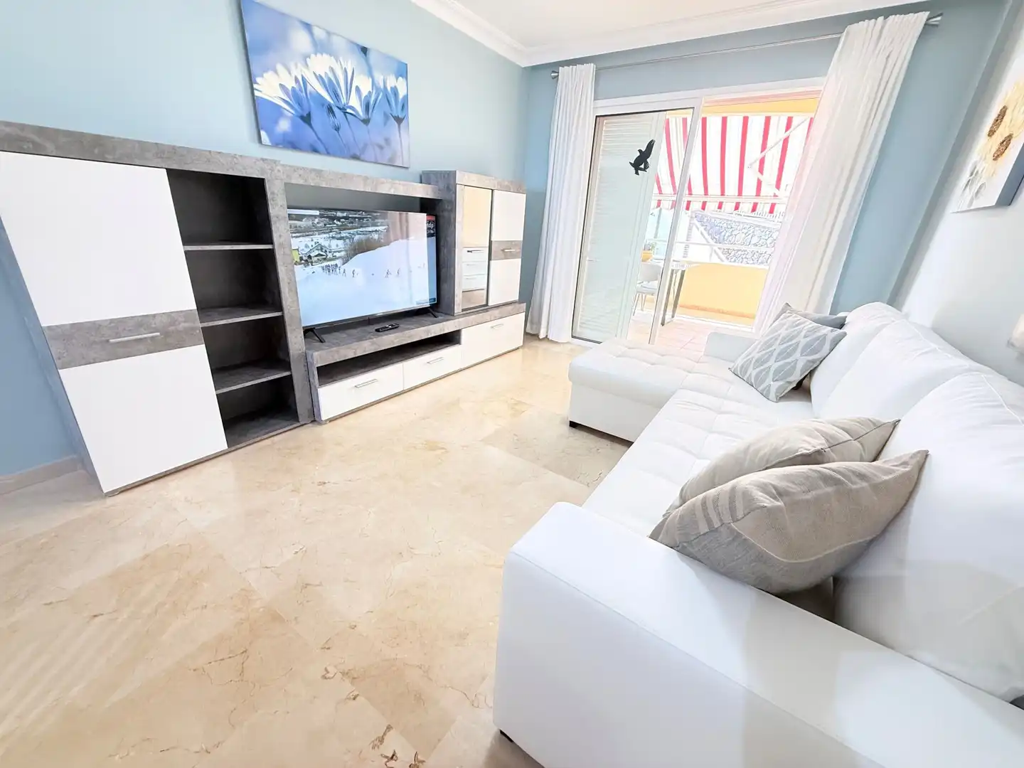 Wohnzimmer von Wohnungen zur Miete in Puerto de la Cruz mit Terrasse, Abstellraum und Möbliert