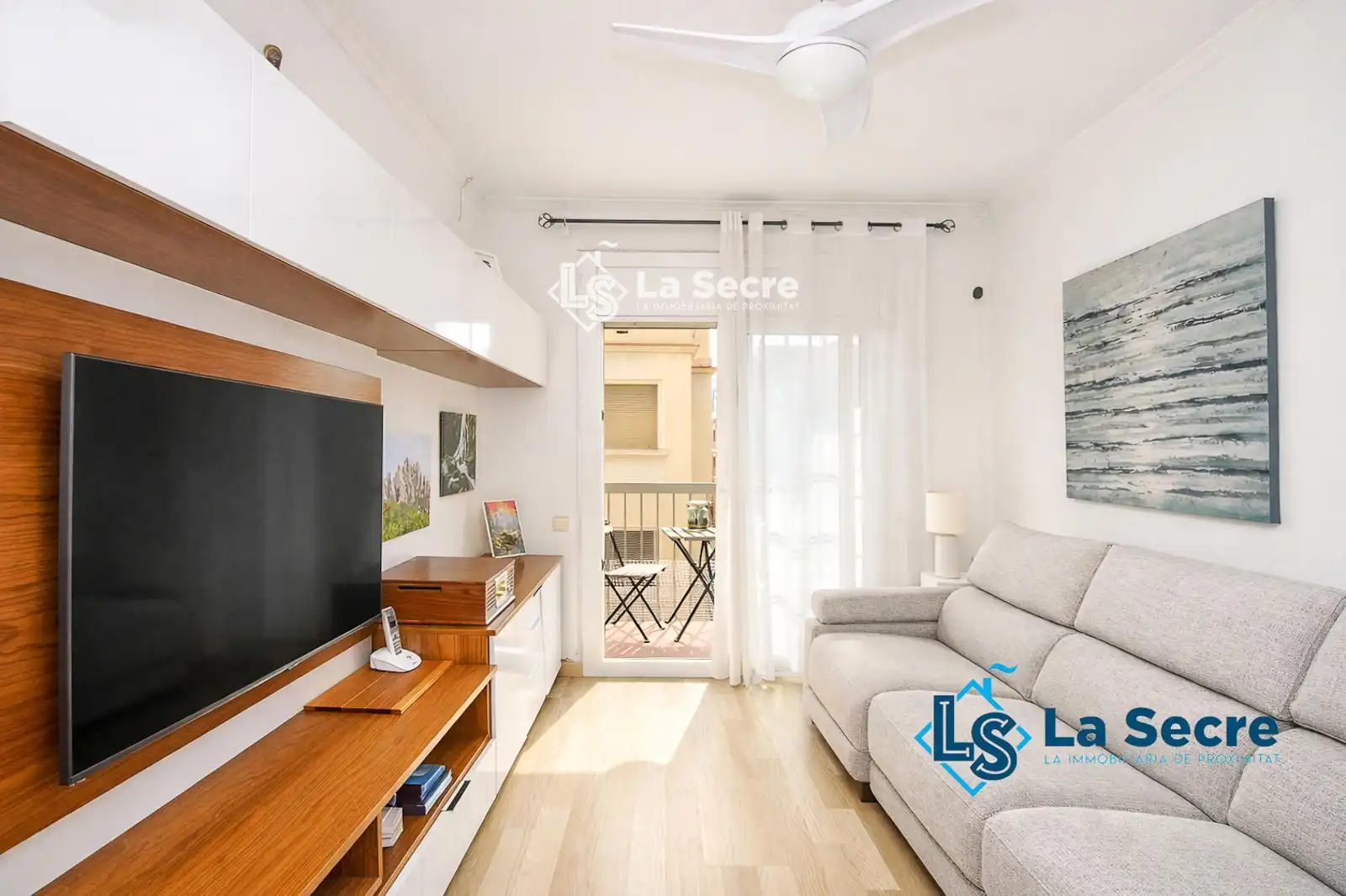 Sala de estar de Piso en venta en Barcelona con Calefacción y Terraza