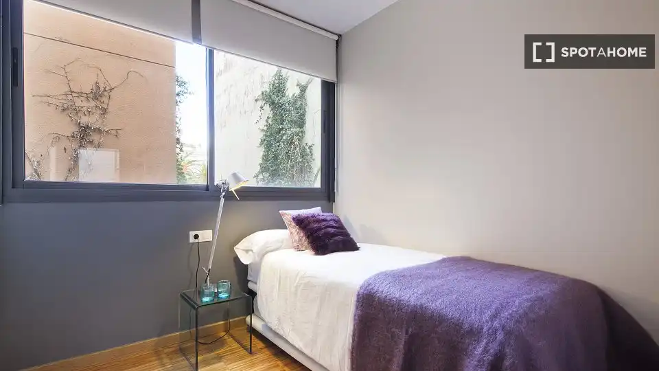 Habitación de Apartamento para compartir en Barcelona con Aire acondicionado, Calefacción y Terraza