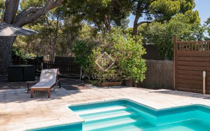 Jardí de Casa o xalet en venda en Castelldefels amb Aire condicionat, Terrassa i Piscina