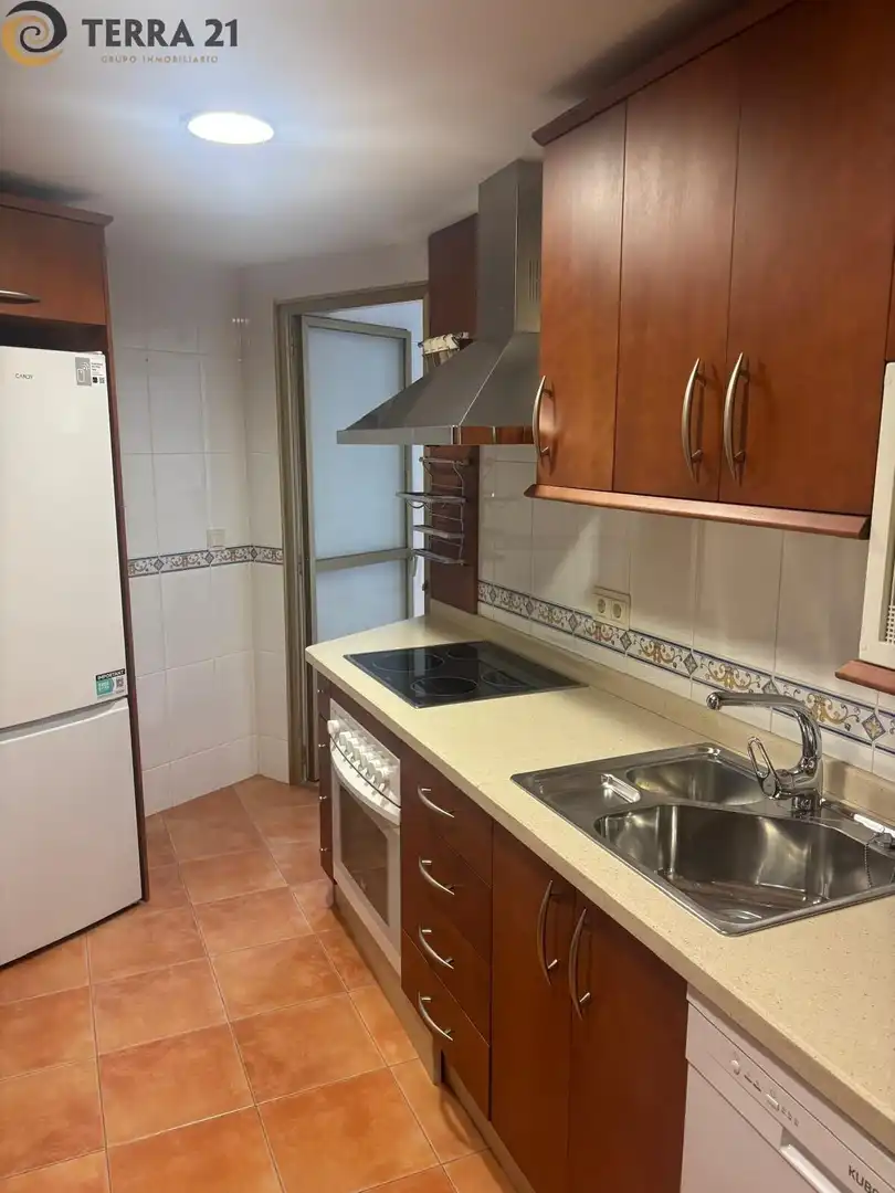 Cocina de Piso de alquiler en Jaén con Aire acondicionado, Jardín privado y Piscina comunitaria