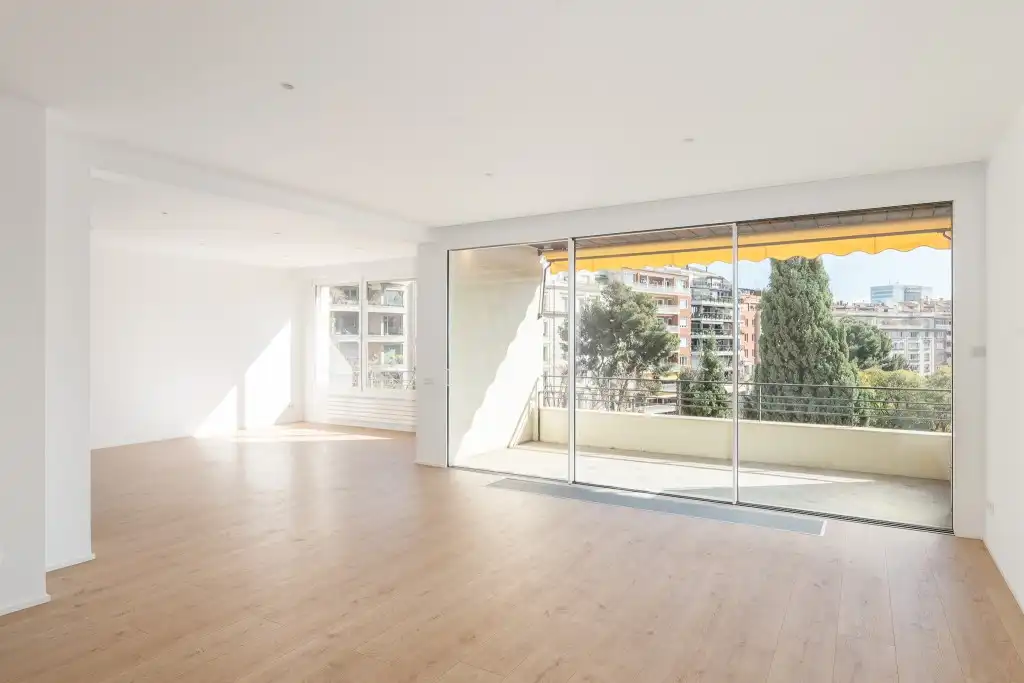 Sala de estar de Apartamento en venta en  Barcelona Capital con Aire acondicionado, Calefacción y Terraza