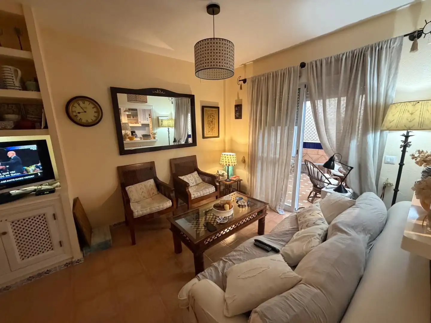 Sala d'estar de Casa adosada en venda en La Antilla amb Aire condicionat, Calefacció i Terrassa
